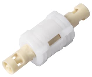 Straight, Quarter Turn - SMC Series Set (Male + Female) to Tube Fitment 1,6mm (1/16") ID, PP (Polypropylene) Beige,
