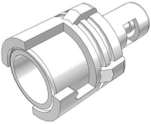 Straight, Quarter Turn - SMC Series Female to Tube Fitment 1,6mm (1/16") ID, Acetal White,