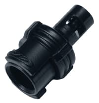 SMC Weibliche Schnellverschlusskupplung, offen, Barb für 1/16"(1,6mm) ID Schlauch, Acetal schwarz, bns (Bulk, unsteril)