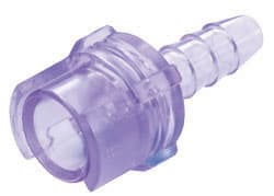 SMC Weibliche Schnellverschlusskupplung, offen, Barb für 1/8"(3,2mm) ID Schlauch, PC bläulich gefärbt, bns (Bulk, unsteril)