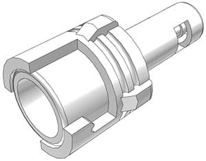SMC Weibliche Schnellverschlusskupplung, mit Ventil, Barb für 1/16"(1,6mm) ID Schlauch, Acetal weiß, bns (Bulk, unsteril)