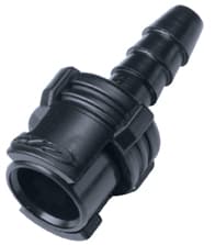 SMC Weibliche Schnellverschlusskupplung, mit Ventil, Barb für 1/8"(3,2mm) ID Schlauch, Acetal schwarz, bns (Bulk, unsteril)