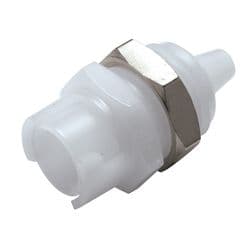 Female Quarter Turn - SMC Series to  3,2mm (1/8") Tube Connection, Panel Mount, Acetal, Shut-Off