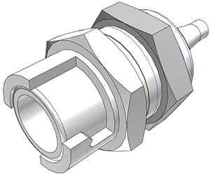 SMC Weibliche Gehäusedurchführung, offen, Barb für .118"(3,0mm) ID Schlauch, Acetal weiß, bns (Bulk, unsteril)