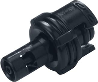 SMC Männliche Schnellverschlusskupplung, offen, Barb für 1/16"(1,6mm) ID Schlauch, Acetal schwarz, bns (Bulk, unsteril)