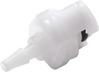 Straight, Quarter Turn - SMC Series Male to Tube Fitment 3,0mm (.118") ID, Acetal White,