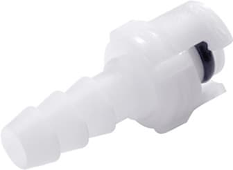 Straight, Quarter Turn - SMC Series Male to Tube Fitment 5,0mm (.197") ID, Acetal White,
