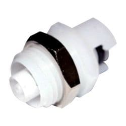 Male Quarter Turn - SMC Series to  1,6mm (1/16") Tube Connection, Panel Mount, Acetal, Open-Flow