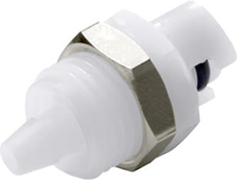 Panel Mount, Quarter Turn - SMC Series Male to Tube Fitment 3,2mm (1/8") ID, Acetal White,