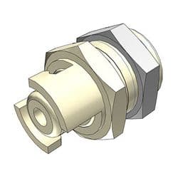 Male Quarter Turn - SMC Series to  3,2mm (1/8") Tube Connection, Panel Mount, PP(Polypropylene), Open-Flow