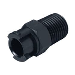 Female Quarter Turn - SMC Series to  1/8" Male NPT Thread , Straight, Acetal, Open-Flow