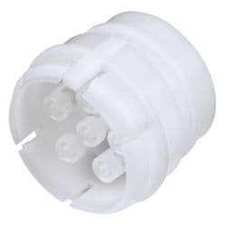 Male Thumb Latch - 6-Tube System to  1,6mm (1/16") Tube Connection, Straight, Acetal, Shut-Off