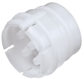 Straight, Thumb Latch - 6-Tube System Male to Tube Fitment 3,2mm (1/8") ID, Acetal White, With Female Fitting Bodies