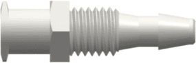 Mednet Panel-Mount Luer-Konnektor für saubere Fluid-Ports durch Gehäuse von Medizingeräten