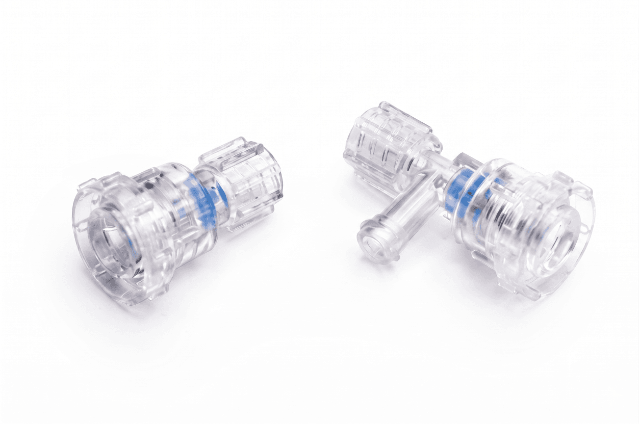 Mednet Tuohy Borst Adapter für hämostatischen Führungsdraht- und Katheterzugang in PTCA und PTA
