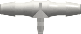 T-Reduzierstück, 200 Series Schlauchtülle 3,2mm (1/8") ID zu 200 Series Schlauchtülle 1,6mm (1/16") ID, PA (Polyamide) Schwarz