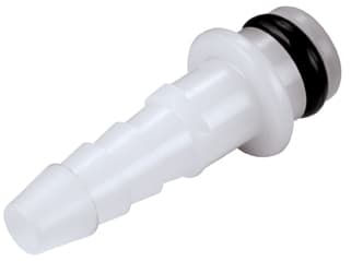 Straight, Quarter Turn - SMC Series Male to Tube Fitment 3,2mm (1/8") ID, Acetal White,