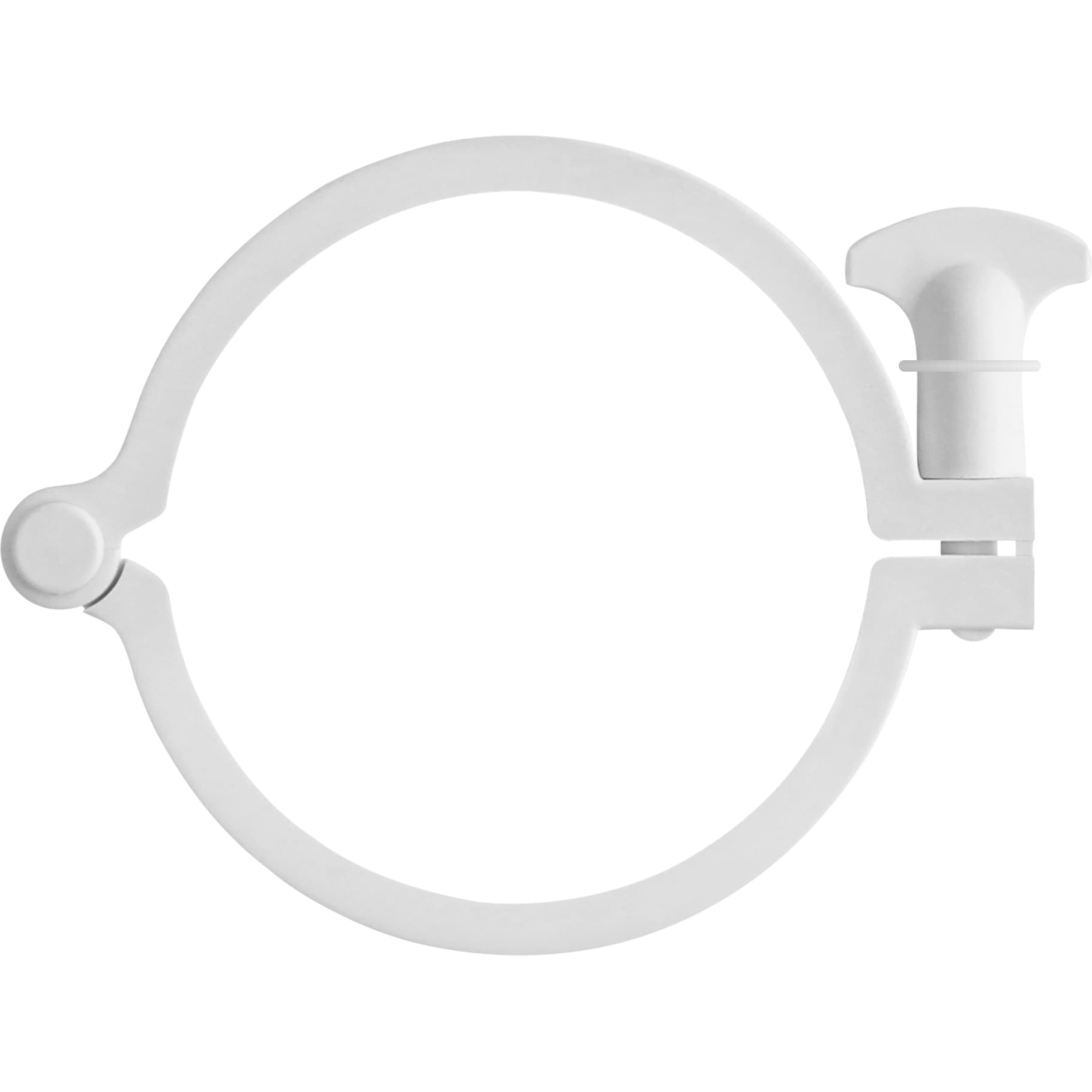 TC Klemme für Sanitäranschluss 101,6mm (4"), PA (Polyamide) - Glasgefüllt, Weiß