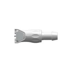 Female Thumb Latch - XQ to  9,5mm (3/8") Tube Connection, Straight, Acetal, Shut-Off