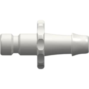 Männlich Bayonet, Gerade, Blutdruck (ISO 80369-5) Männlich zu 500 Series Schlauchtülle 4,0mm (5/32") ID, PA (Polyamide) Weiß