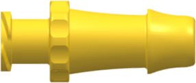 Gerade, Luer Weiblich - Gewinde zu 500 Series Schlauchtülle 6,4mm (1/4") ID, PA (Polyamide) Gelb
