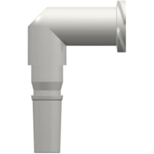 Winkel, Luer Männlich - Drehbarer Adapter zu Luer Weiblich - Gewinde, PA (Polyamide) Weiß, Kann verwendet werden mit separatem drehbarem Sicherungsring (FSLLR)