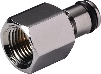 Straight, Thumb Latch - PMC/MC Series Male to NPT 1/8", Chrome Plated Brass, 1/8" Flow