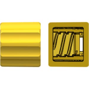 Männlich Luer Lock Ring, Luer Männlich - Lock to, PA (Polyamide) Gelb