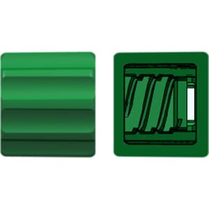 Männlich Luer Lock Ring, Luer Männlich - Lock to, PA (Polyamide) Grün