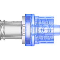 Luer Female - Thread to Luer Male - Lock, SAN (Styrene acrylonitrile) Blue, 2.175 to 3.625psi Flow Rate 150 ml/min