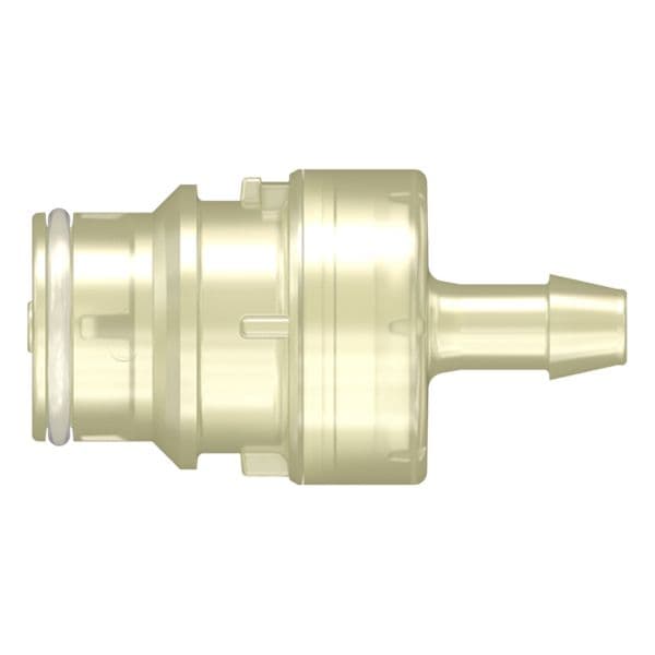 Male Thumb Latch - SDA Series to 6,4mm (1/4") Tube Connection, Straight, PSU (Polysulfone), Open-Flow