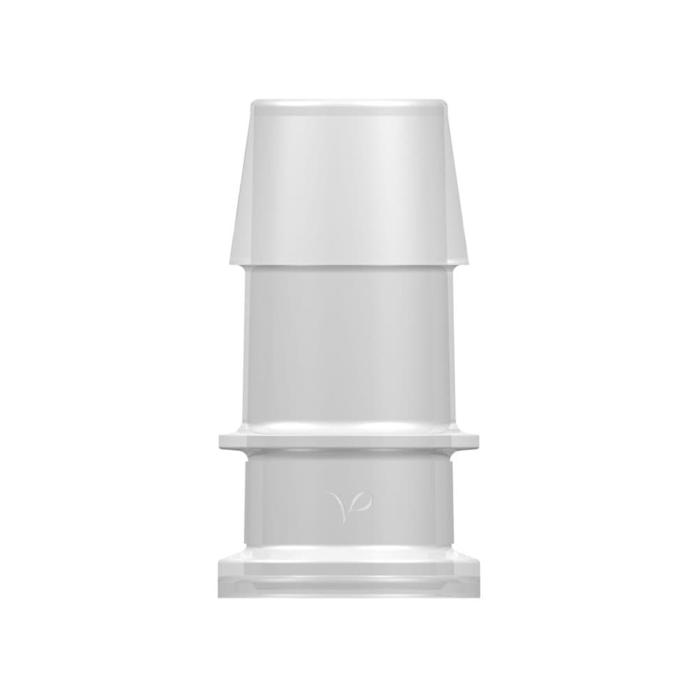 3/4" - Mini Flange to 3/4" Tube Connection, Straight, PP (Polypropylene) - Animal Free