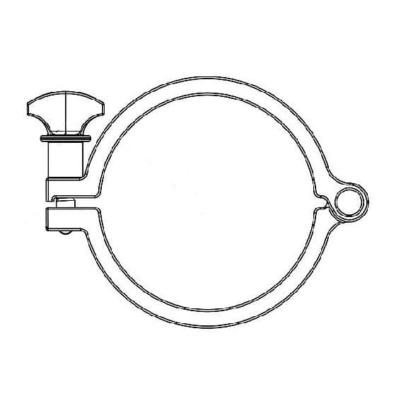 for Flange sizes4", PA (Polyamide) - Glass Filled, White