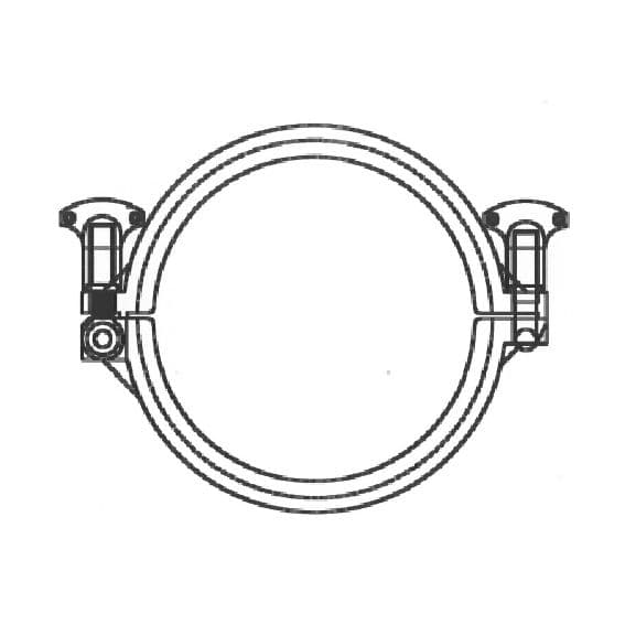 for Flange sizes6", PA (Polyamide) - Glass Filled, White