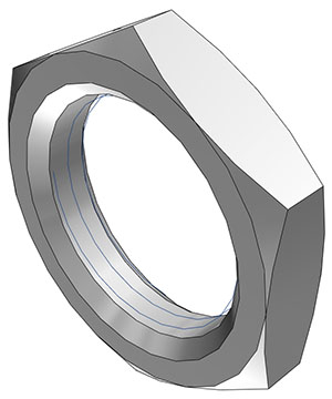 Nut, Thumb Latch - PMC/MC Series to, Acetal Natural,