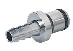 Straight, Thumb Latch - PLC/LC Series Male to Tube Fitment 6,4mm (1/4") ID, Chrome Plated Brass, 1/4" Flow, NSF Version, FDA Buna N O-Ring