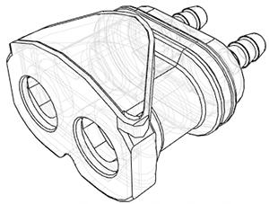 Straight, Thumb Latch - DPC Series Female to Tube Fitment 6,4mm (1/4") ID, Acetal White, Plastic Latch