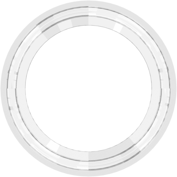 Gasket For Sanitary Fitting TC Mini Flange 0.75", Silicone - Platinum Cured, Natural