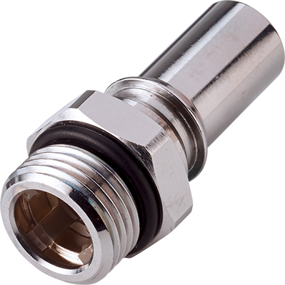 Straight, Thumb Latch - LQ6 Non-Spill Series Male to SAE 1/2", Chrome Plated Brass Blue, 3/8" Flow