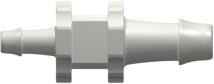 Straight Reducer, 500 Series Barb 3,2mm (1/8") ID to 500 Series Barb 1,6mm (1/16") ID, PA (Polyamide) White
