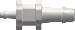 Straight Reducer, 500 Series Barb 4,0mm (5/32") ID to 500 Series Barb 1,6mm (1/16") ID, PA (Polyamide) White
