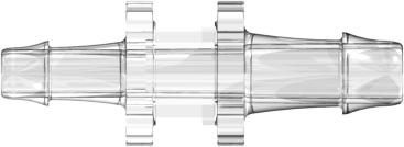 Straight Reducer, 500 Series Barb 4,8mm (3/16") ID to 500 Series Barb 4,0mm (5/32") ID, PA (Polyamide) Black