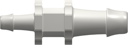 Straight Reducer, 500 Series Barb 6,4mm (1/4") ID to 500 Series Barb 4,0mm (5/32") ID, PA (Polyamide) White