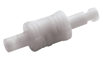 Straight, Quarter Turn - SMC Series Set (Male + Female) to Tube Fitment 1,6mm (1/16") ID, Acetal White,
