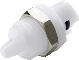 Panel Mount, Quarter Turn - SMC Series Male to Tube Fitment 3,2mm (1/8") ID, Acetal White,